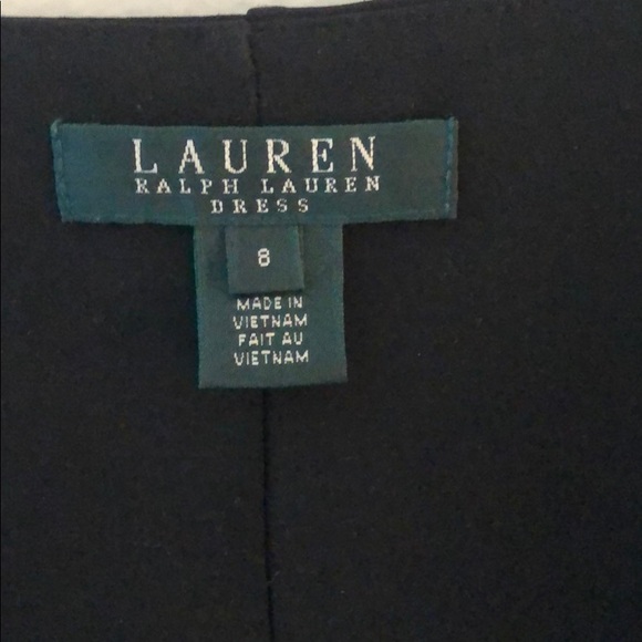 Ralph Lauren black cowl ruched dress Size 8 - Picture 3 of 4